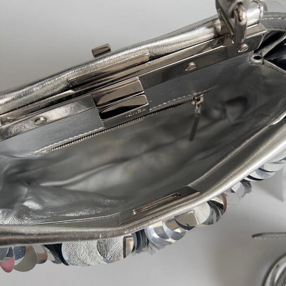 Fendi Silver Big Paillettes Small Size Peekaboo - Picture 6 of 12